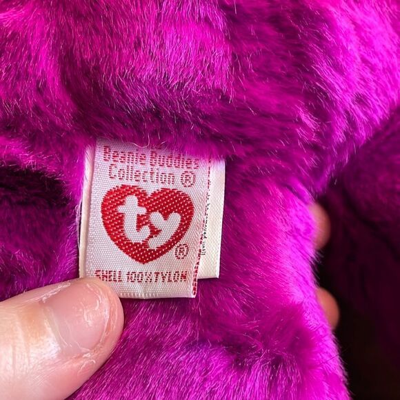 Vintage 1999 TY Millennium 2000 the Purple Bear Original Beanie Babies Bubby NWT - Picture 8 of 10